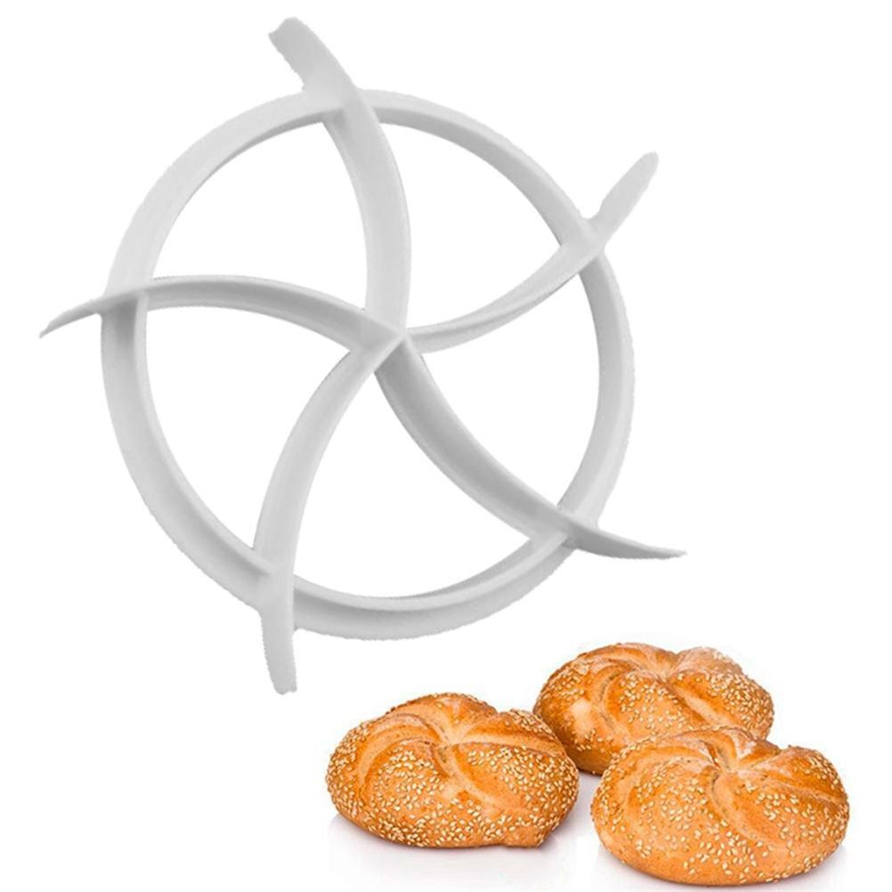 2PCS Dough Press Mold Set Baking Bread Rolls Mold Plastic Pastry Cutters - Image 4