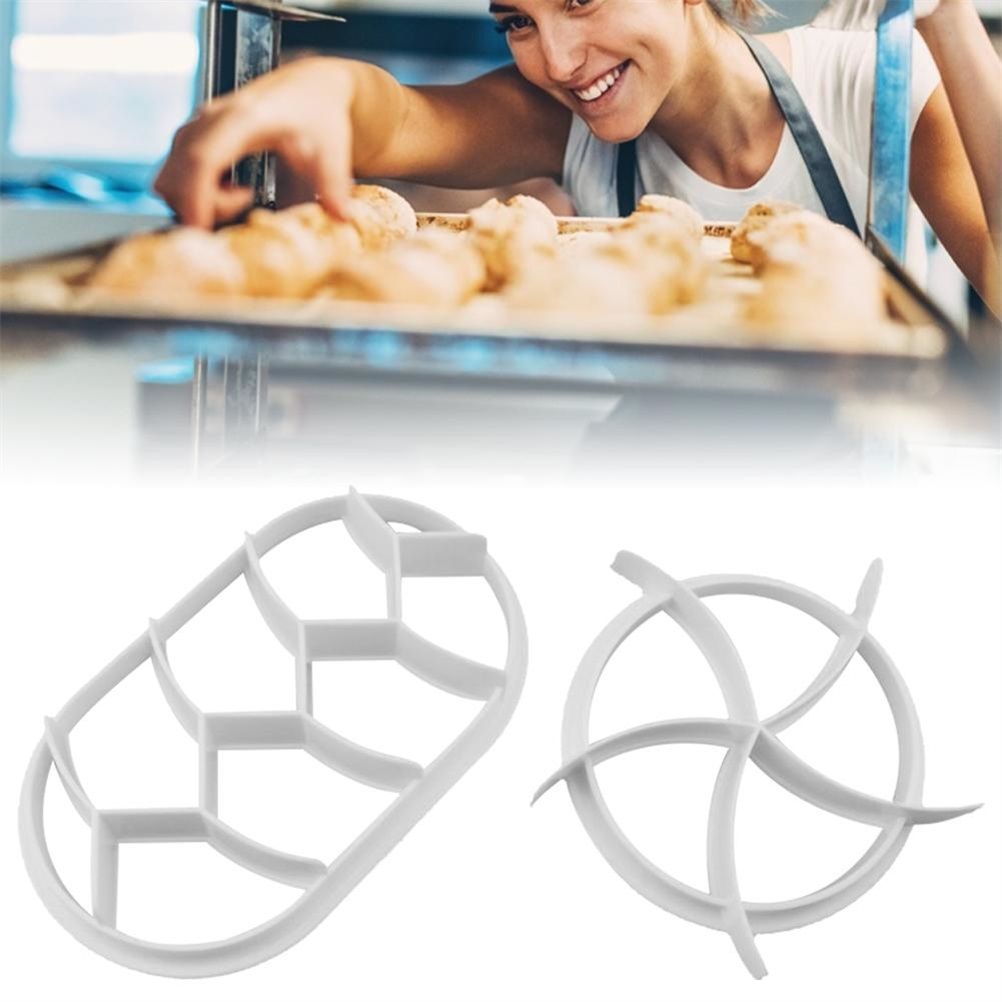 2PCS Dough Press Mold Set Baking Bread Rolls Mold Plastic Pastry Cutters - Image 6
