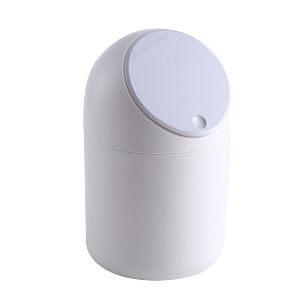 Desktop Trash Can Small Plastic Trash Bin with Lids Countertop Trash Can - Image 1
