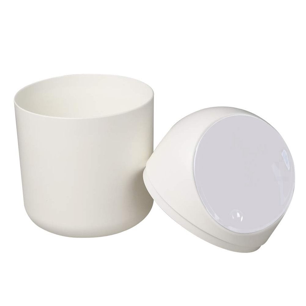 Desktop Trash Can Small Plastic Trash Bin with Lids Countertop Trash Can - Image 8