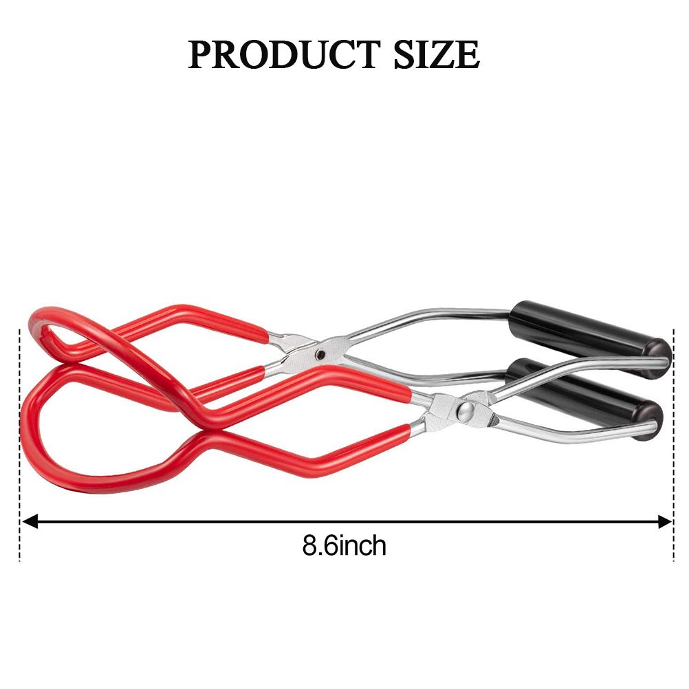 Canning Jar Lifter with Grip Handle Canning Tongs Stainless Steel Anti Scalding Anti Slip Wide Mouth Clip for Kitchen Restaurant - Image 8