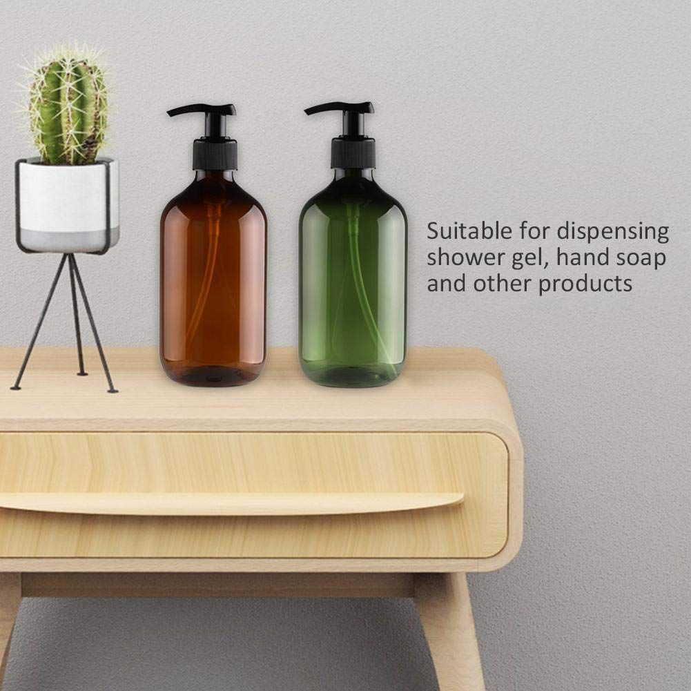 4PCS Plastic Bottles with Pump 500ml Refillable Plastic Soap Dispenser Bottle for Bathroom or Kitchen Handwash Lotions Shampoo Conditioner - Image 6