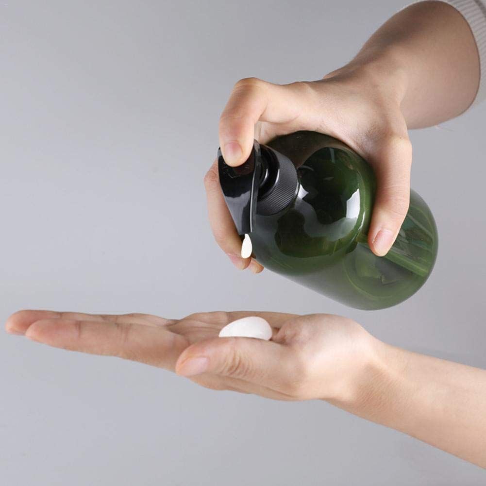 4PCS Plastic Bottles with Pump 500ml Refillable Plastic Soap Dispenser Bottle for Bathroom or Kitchen Handwash Lotions Shampoo Conditioner - Image 7