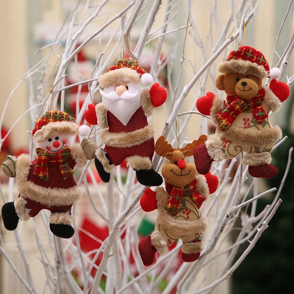 Christmas Tree Ornament Christmas Plush Dolls Pendant for Christmas Tree Decoration - Image 3