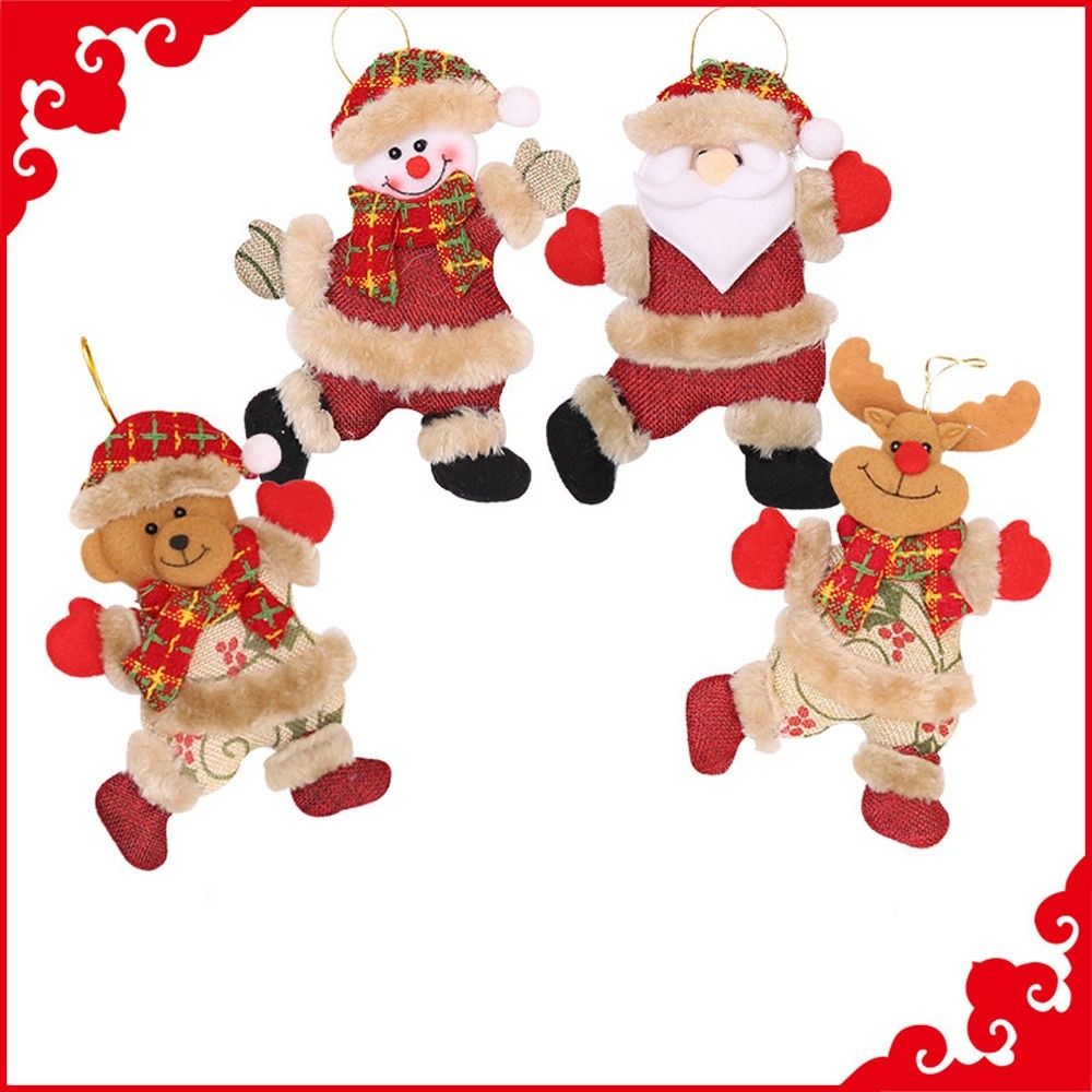 Christmas Tree Ornament Christmas Plush Dolls Pendant for Christmas Tree Decoration - Image 4
