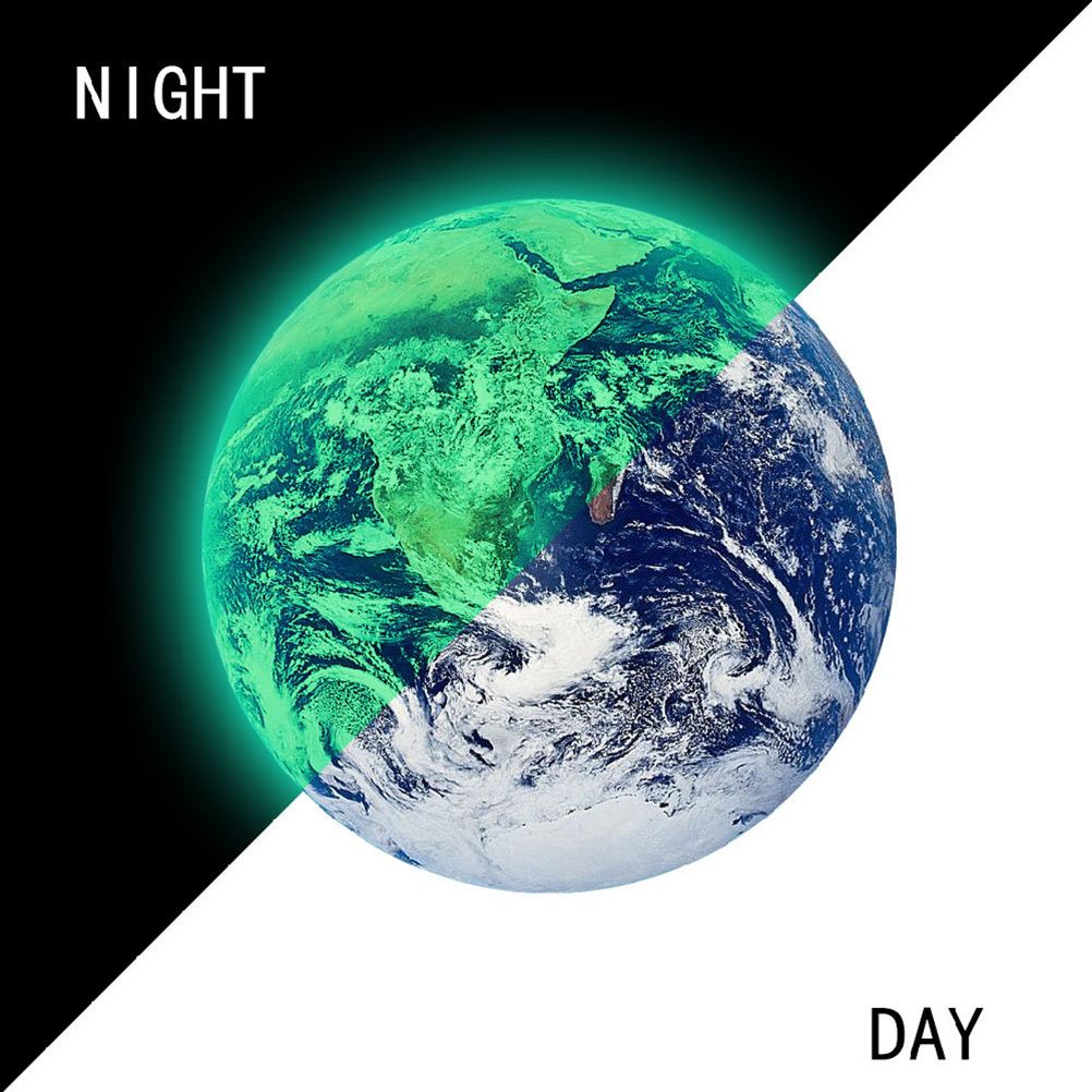 30cm Luminous Earth Sticker Universe Planet Fluorescent Wall Stickers In The Dark DIY Stickers Kids Bedroom Decoration - Image 3