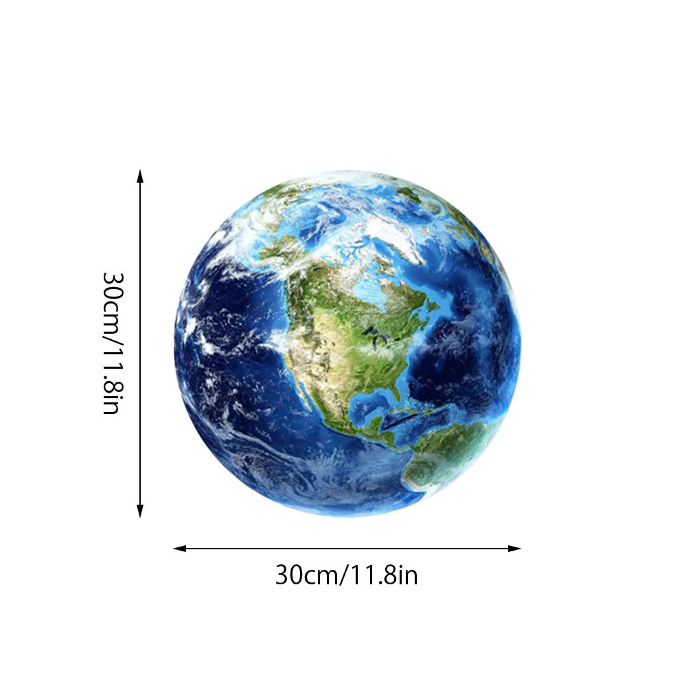 30cm Luminous Earth Sticker Universe Planet Fluorescent Wall Stickers In The Dark DIY Stickers Kids Bedroom Decoration - Image 4