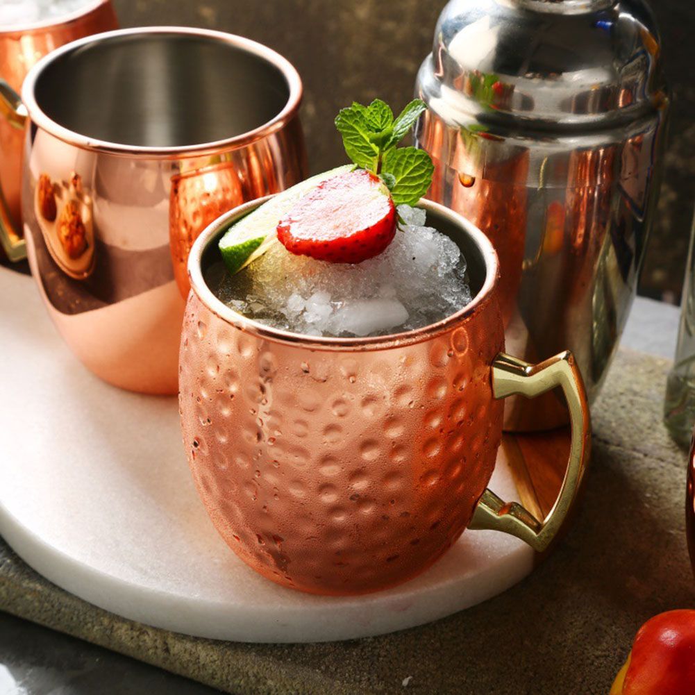 550ml Copper Plated Moscow Mule Mug Beer Cup Coffee Mug Copper Plated Mugs Kitchen Bar Drinkware - Image 4