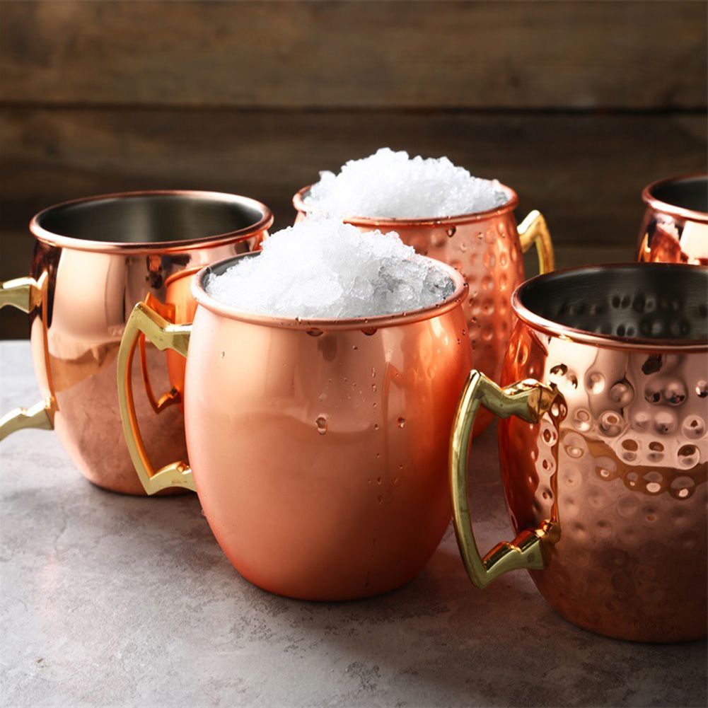 550ml Copper Plated Moscow Mule Mug Beer Cup Coffee Mug Copper Plated Mugs Kitchen Bar Drinkware - Image 5