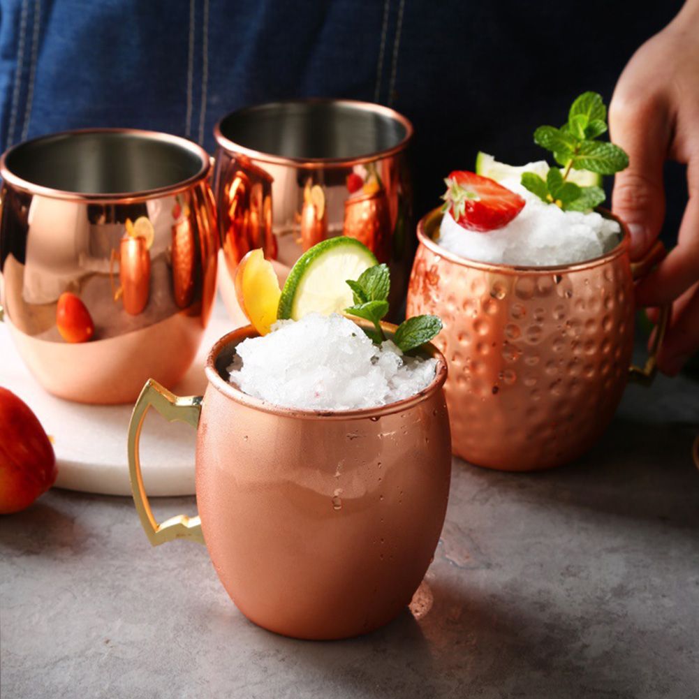 550ml Copper Plated Moscow Mule Mug Beer Cup Coffee Mug Copper Plated Mugs Kitchen Bar Drinkware - Image 6