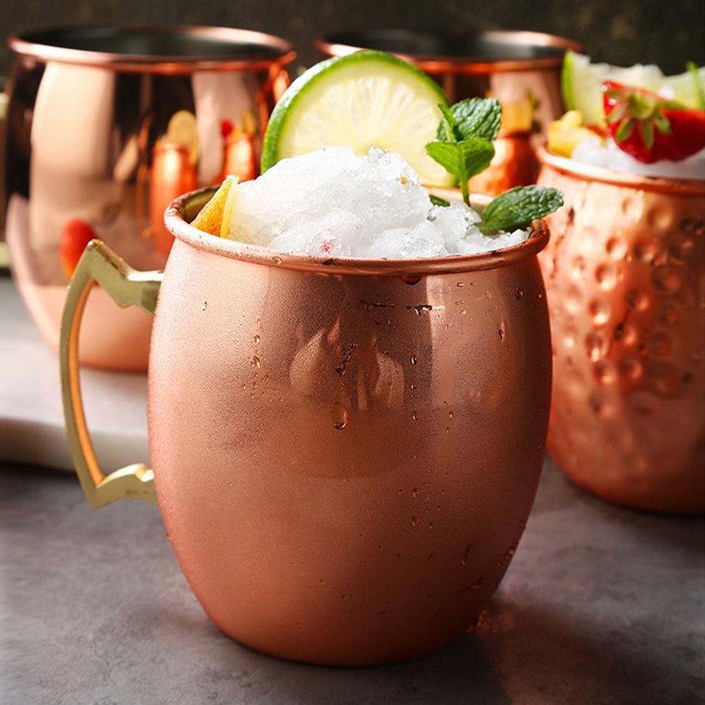 550ml Copper Plated Moscow Mule Mug Beer Cup Coffee Mug Copper Plated Mugs Kitchen Bar Drinkware - Image 7