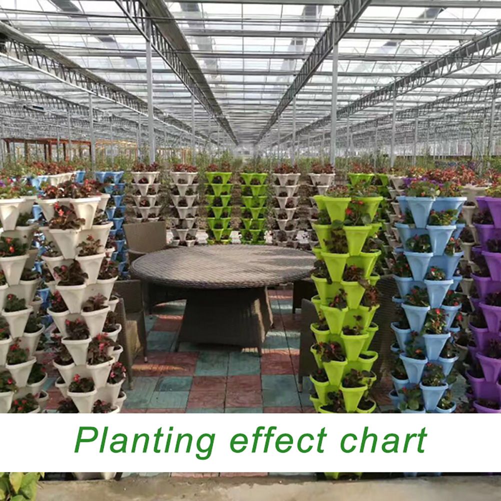 Superimposed 3D Flower Pot Multi Layer Strawberry Basin Plastic Planter - Image 7