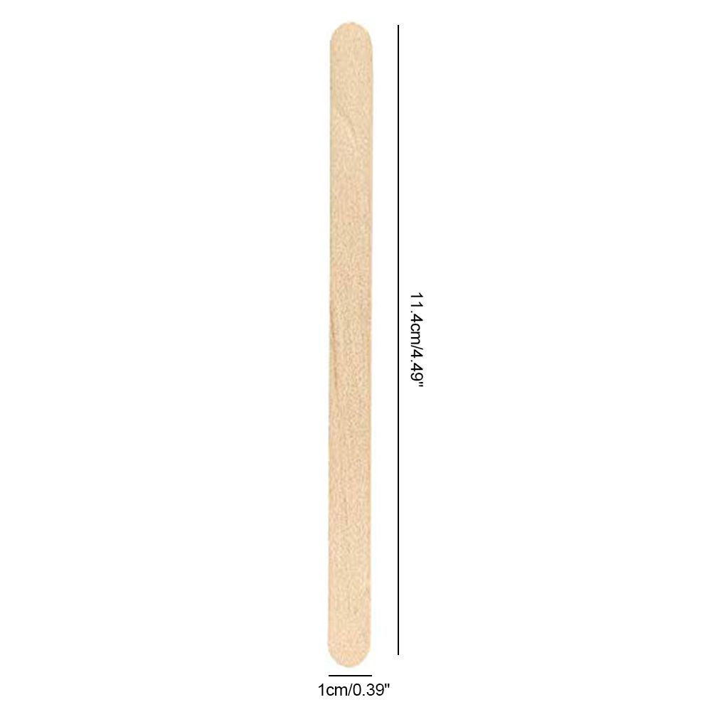 400Pcs Popsicle Sticks Wooden Ice Cream Sticks Great Bulk Sticks for DIY Craft - Image 2
