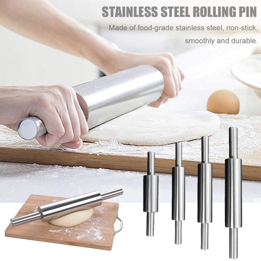 Stainless Steel Rolling Pin Non Stick Rolling Pin for Baking Dough Pizza Pie Baking Making Tool Kitchen Accessories - Image 7