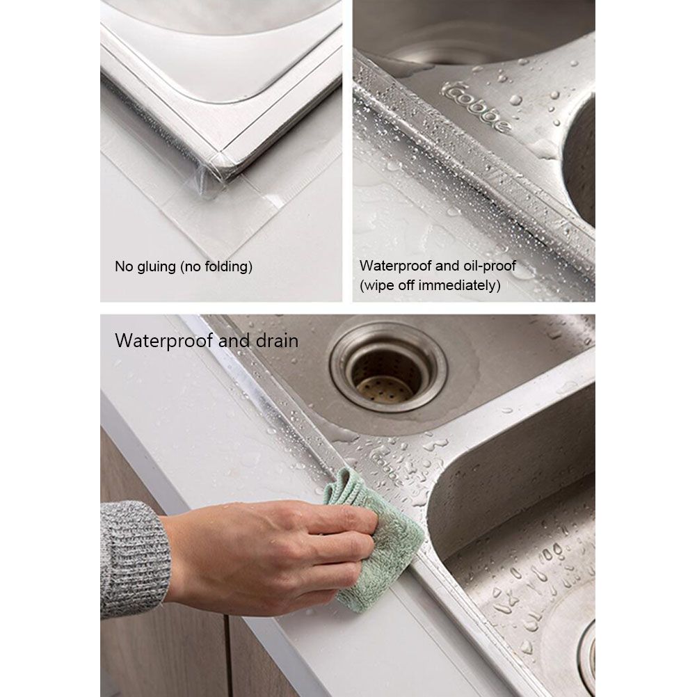 Kitchen Sink Waterproof Mildew Strong Self Adhesive Transparent Tape Bathroom Pool Water Sealing Tape - Image 8