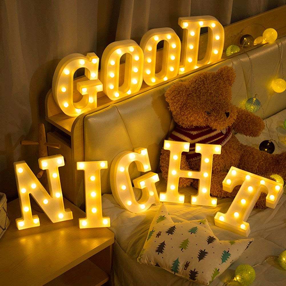 LED 26 Alphabet Letter Number Lights Ampersand Symbol Love Heart Light Up Sign Lamp For Love Wedding Home Party Holiday Bar Decoration - Image 5