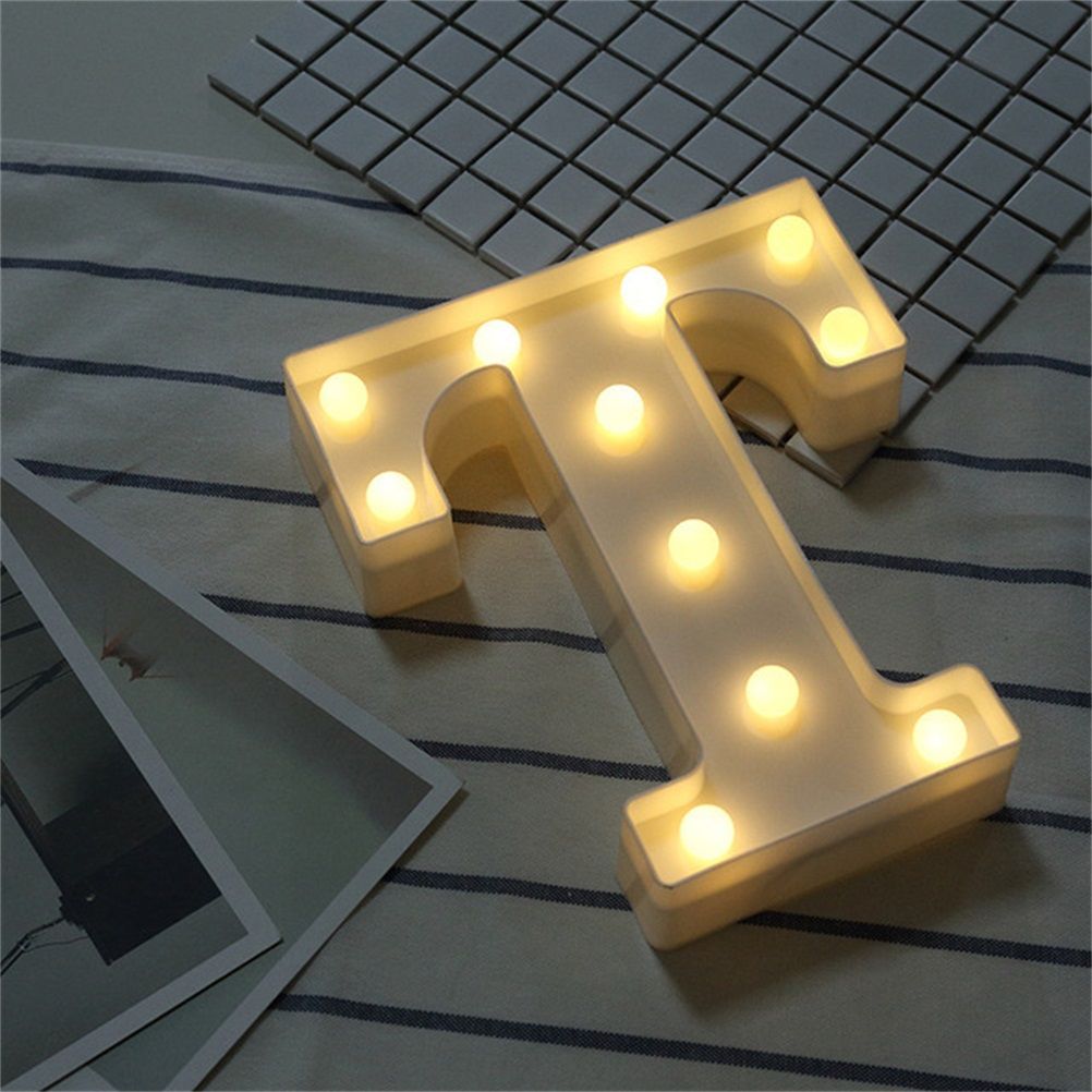 LED 26 Alphabet Letter Number Lights Ampersand Symbol Love Heart Light Up Sign Lamp For Love Wedding Home Party Holiday Bar Decoration - Image 6