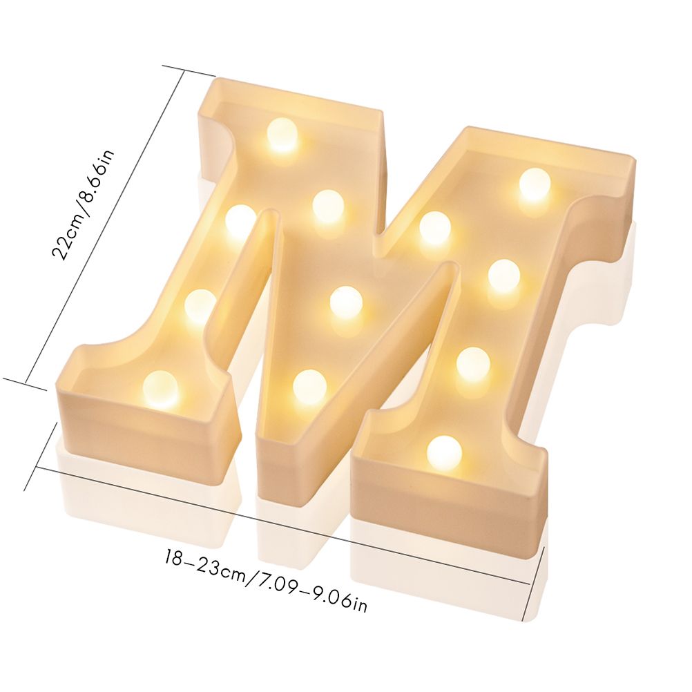 LED 26 Alphabet Letter Number Lights Ampersand Symbol Love Heart Light Up Sign Lamp For Love Wedding Home Party Holiday Bar Decoration - Image 2