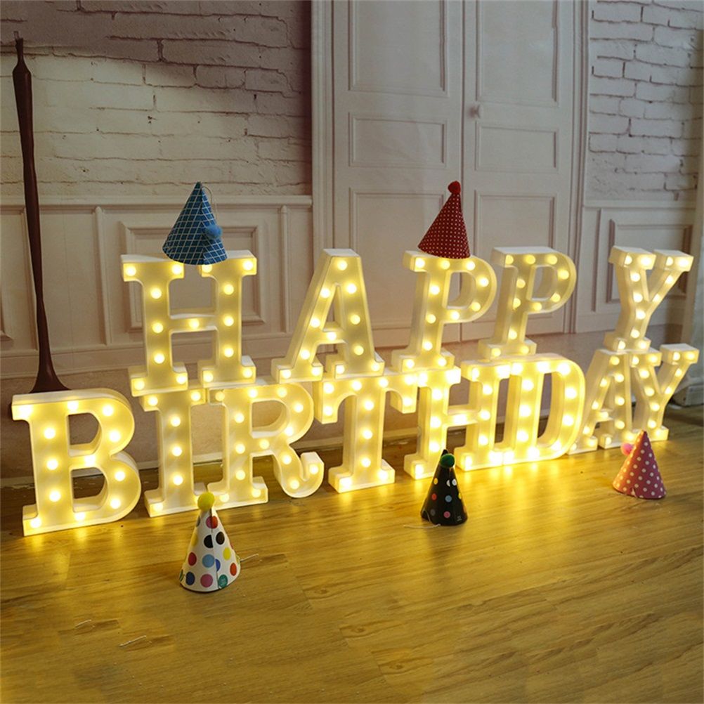 LED 26 Alphabet Letter Number Lights Ampersand Symbol Love Heart Light Up Sign Lamp For Love Wedding Home Party Holiday Bar Decoration - Image 4