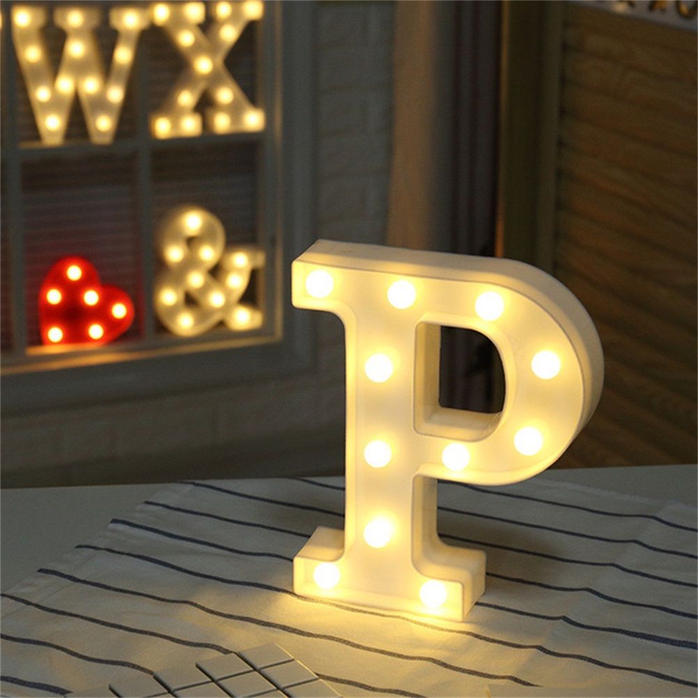 LED 26 Alphabet Letter Number Lights Ampersand Symbol Love Heart Light Up Sign Lamp For Love Wedding Home Party Holiday Bar Decoration - Image 5