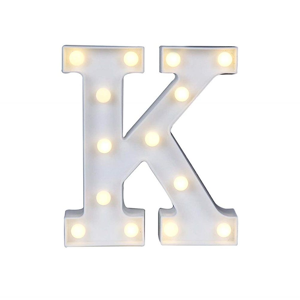 LED 26 Alphabet Letter Number Lights Ampersand Symbol Love Heart Light Up Sign Lamp For Love Wedding Home Party Holiday Bar Decoration - Image 1
