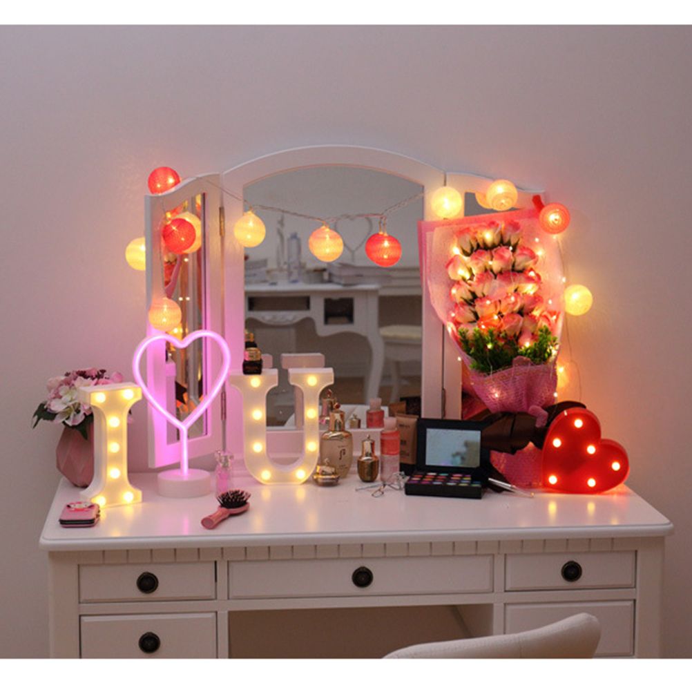 LED 26 Alphabet Letter Number Lights Ampersand and Symbol Love Heart Light Up Sign Lamp For Love Wedding Home Party Holiday Bar Decoration - Image 5