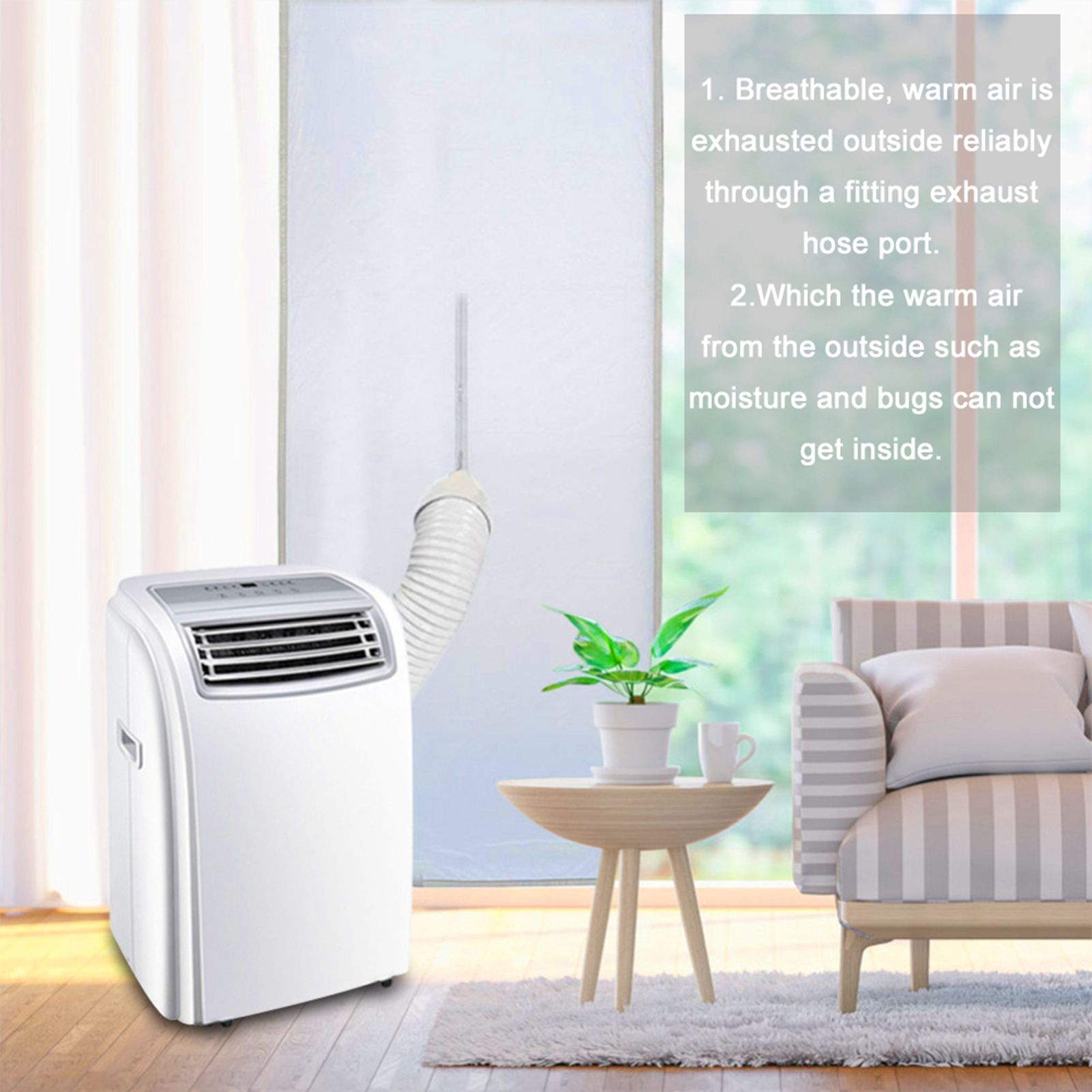 Door Seal for Portable Air Conditioner and Tumble Dryer Easy Installation Door - Image 5