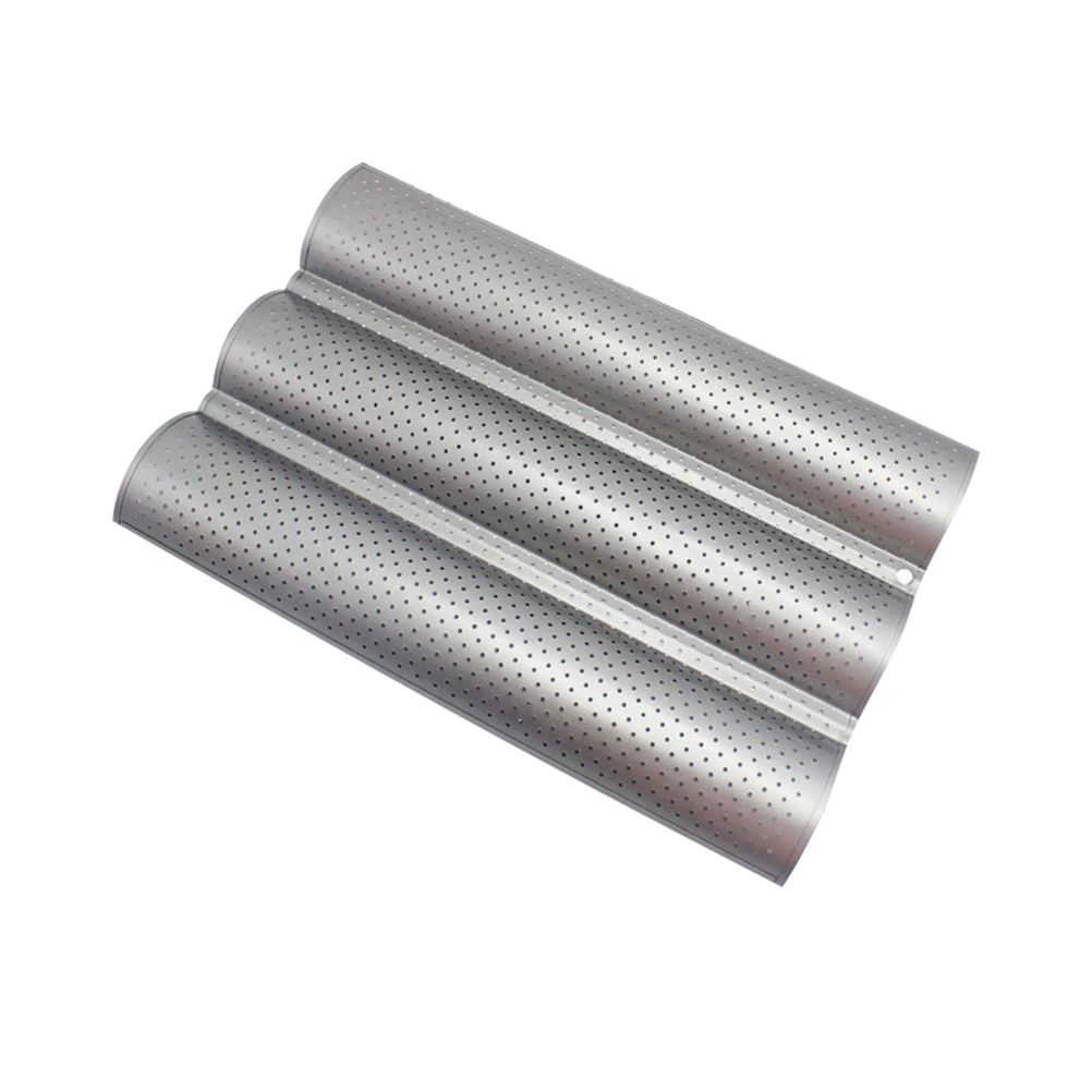 Non Stick Perforated French Bread Pan Bakeware Toast Cooking Bake Mold Home Bread Baking Mold - Image 1