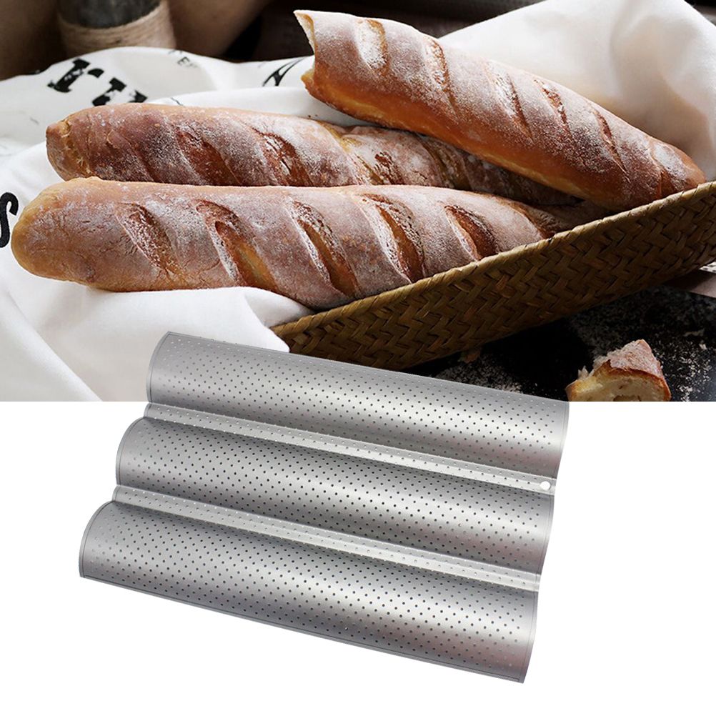 Non Stick Perforated French Bread Pan Bakeware Toast Cooking Bake Mold Home Bread Baking Mold - Image 5