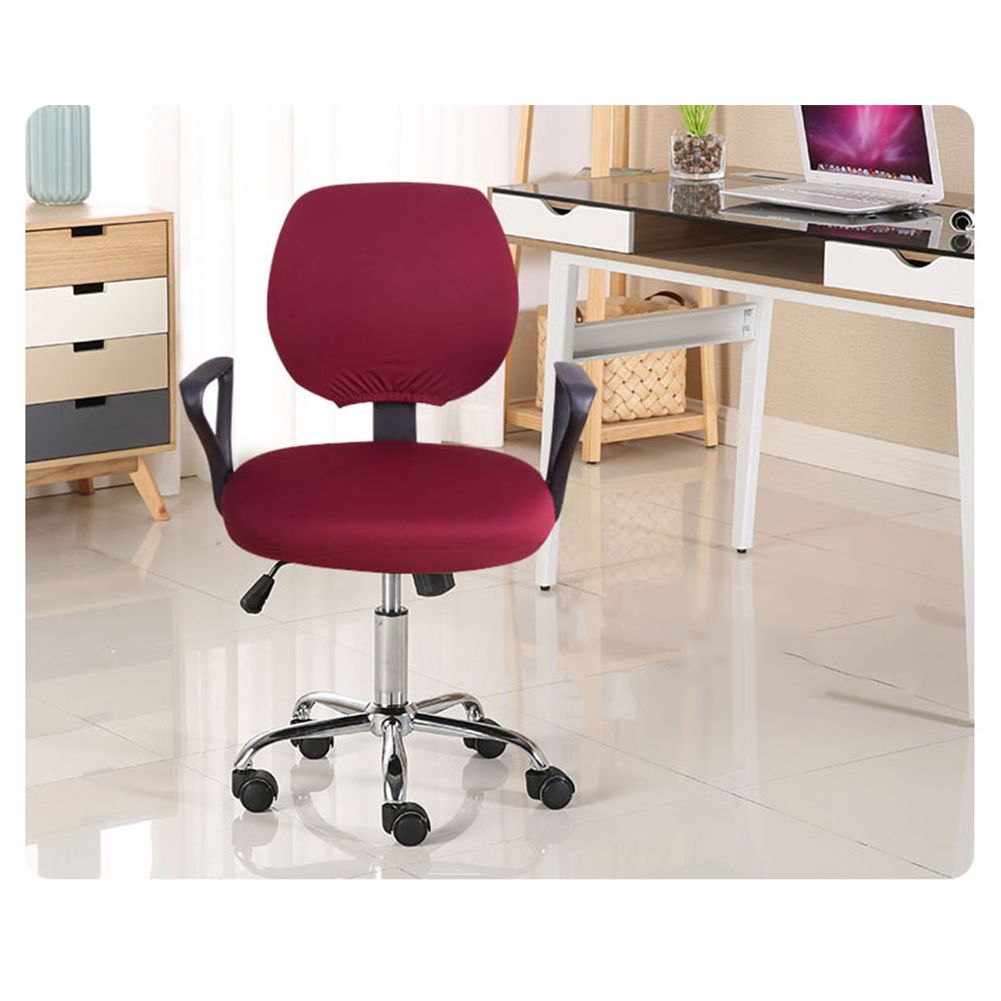 2 Pcs Universal Computer Office Chair Backrest Cover Protective Stretchable Rotating Drafting Chair Slipcover - Image 6