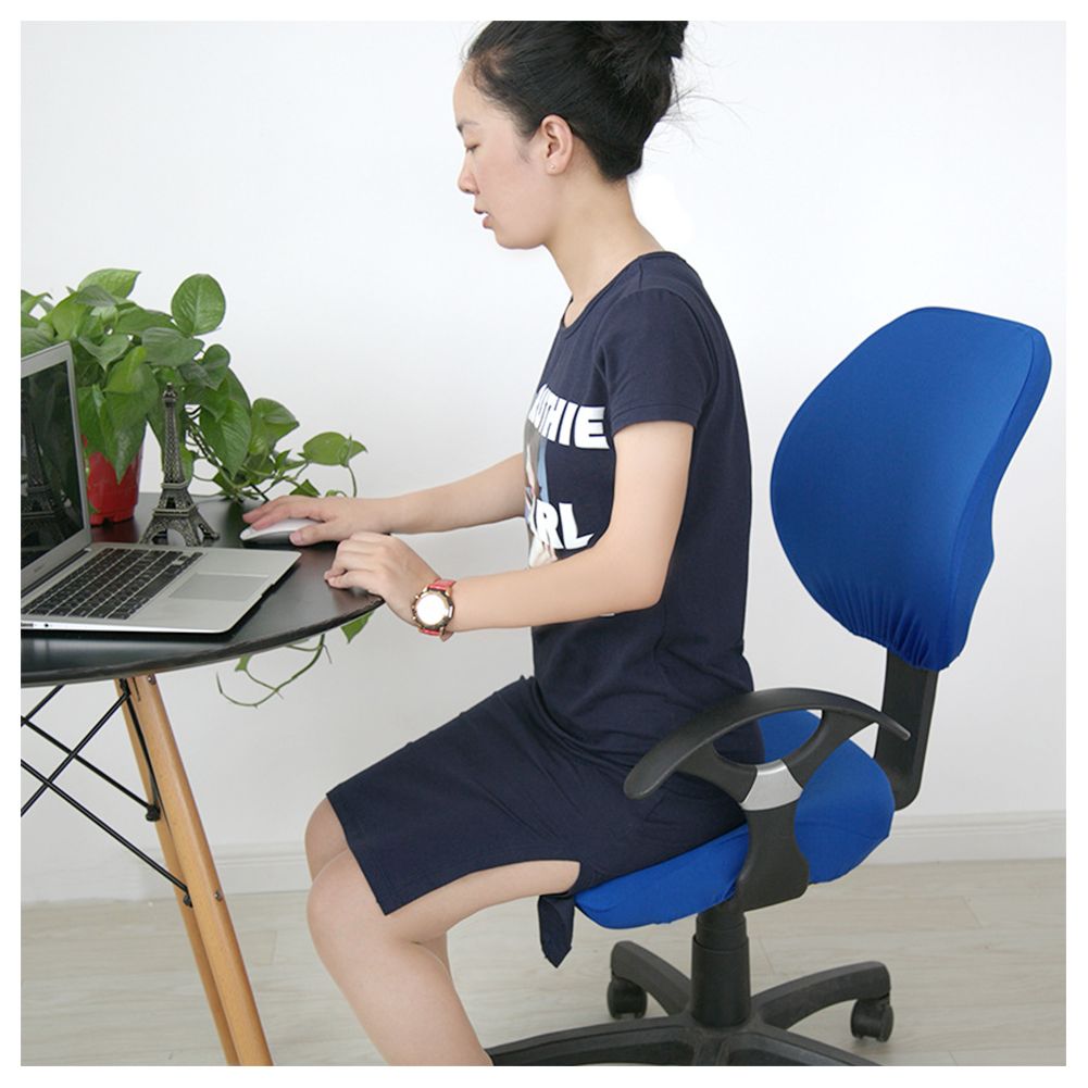 2 Pcs Universal Computer Office Chair Backrest Cover Protective Stretchable Rotating Drafting Chair Slipcover - Image 7