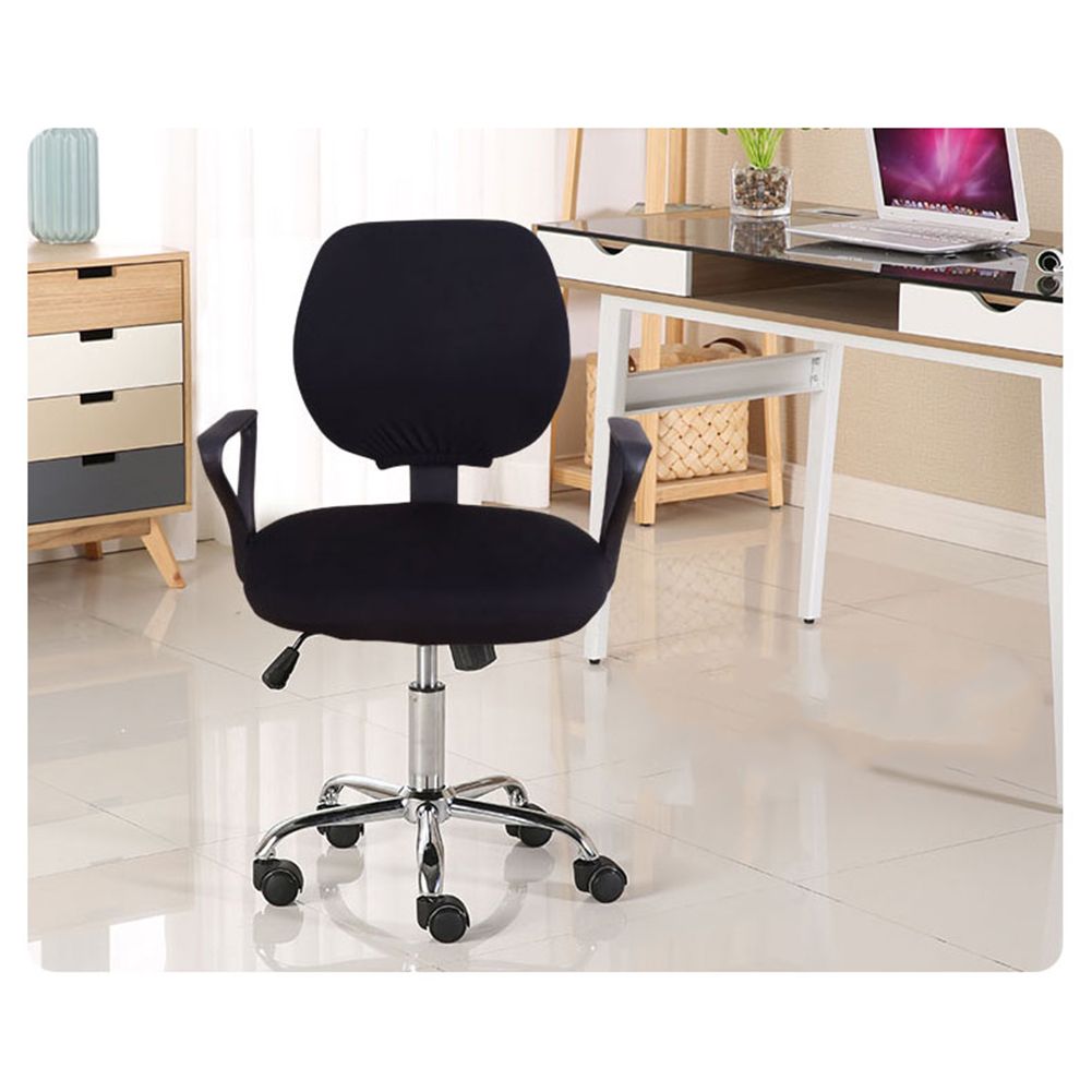 2 Pcs Universal Computer Office Chair Backrest Cover Protective Stretchable Rotating Drafting Chair Slipcover - Image 6