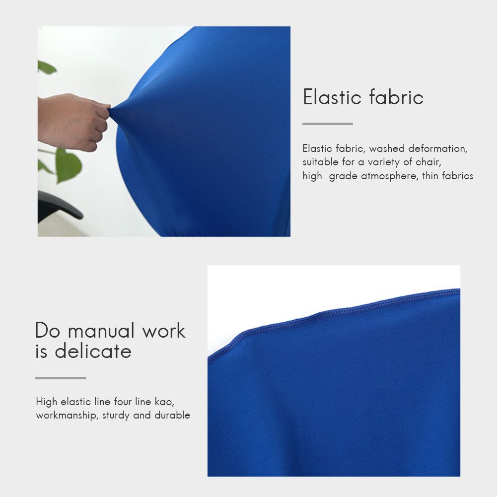 2 Pcs Universal Computer Office Chair Backrest Cover Protective Stretchable Rotating Drafting Chair Slipcover - Image 4