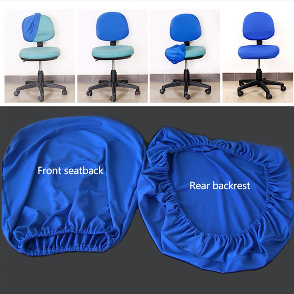 2 Pcs Universal Computer Office Chair Backrest Cover Protective Stretchable Rotating Drafting Chair Slipcover - Image 5