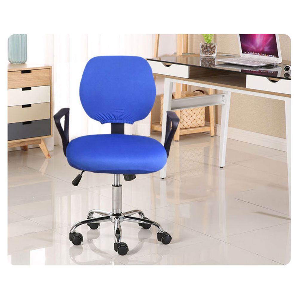 2 Pcs Universal Computer Office Chair Backrest Cover Protective Stretchable Rotating Drafting Chair Slipcover - Image 6