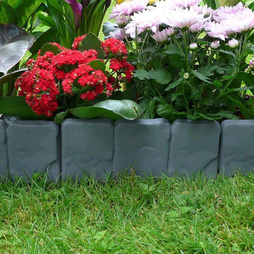 20pcs Landscape Edging Border Plastic Garden Fence Lawn Decorative Border - Image 2