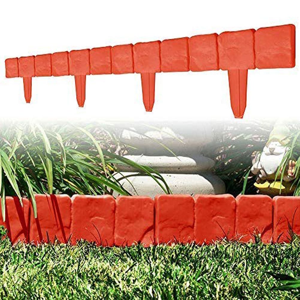 10pcs Landscape Edging Border Plastic Garden Fence Lawn Decorative Border - Image 2