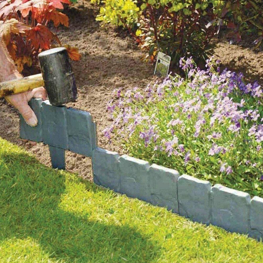 30pcs Landscape Edging Border Plastic Garden Fence Lawn Decorative Border - Image 2