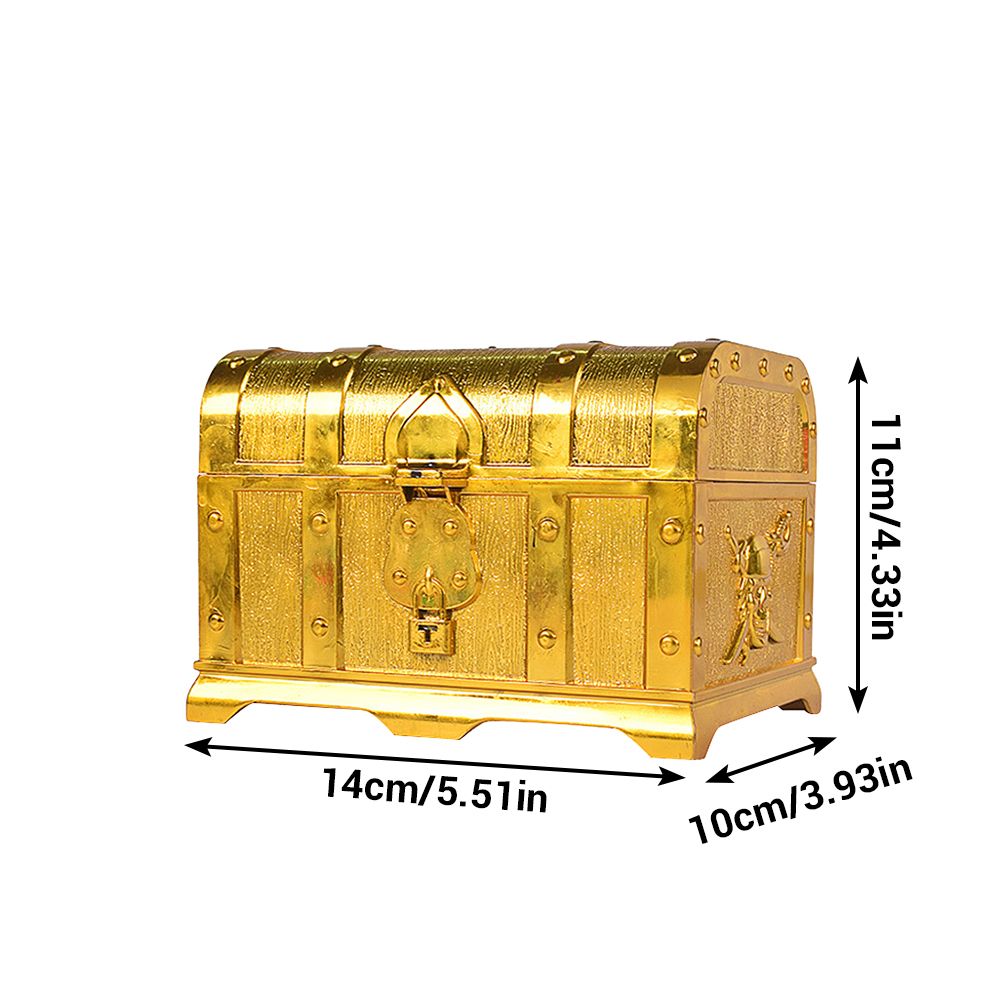 Plastic Pirate Treasure Box Jewelry Storage Box Organizer Makeup Gift Box Candy Box - Image 2