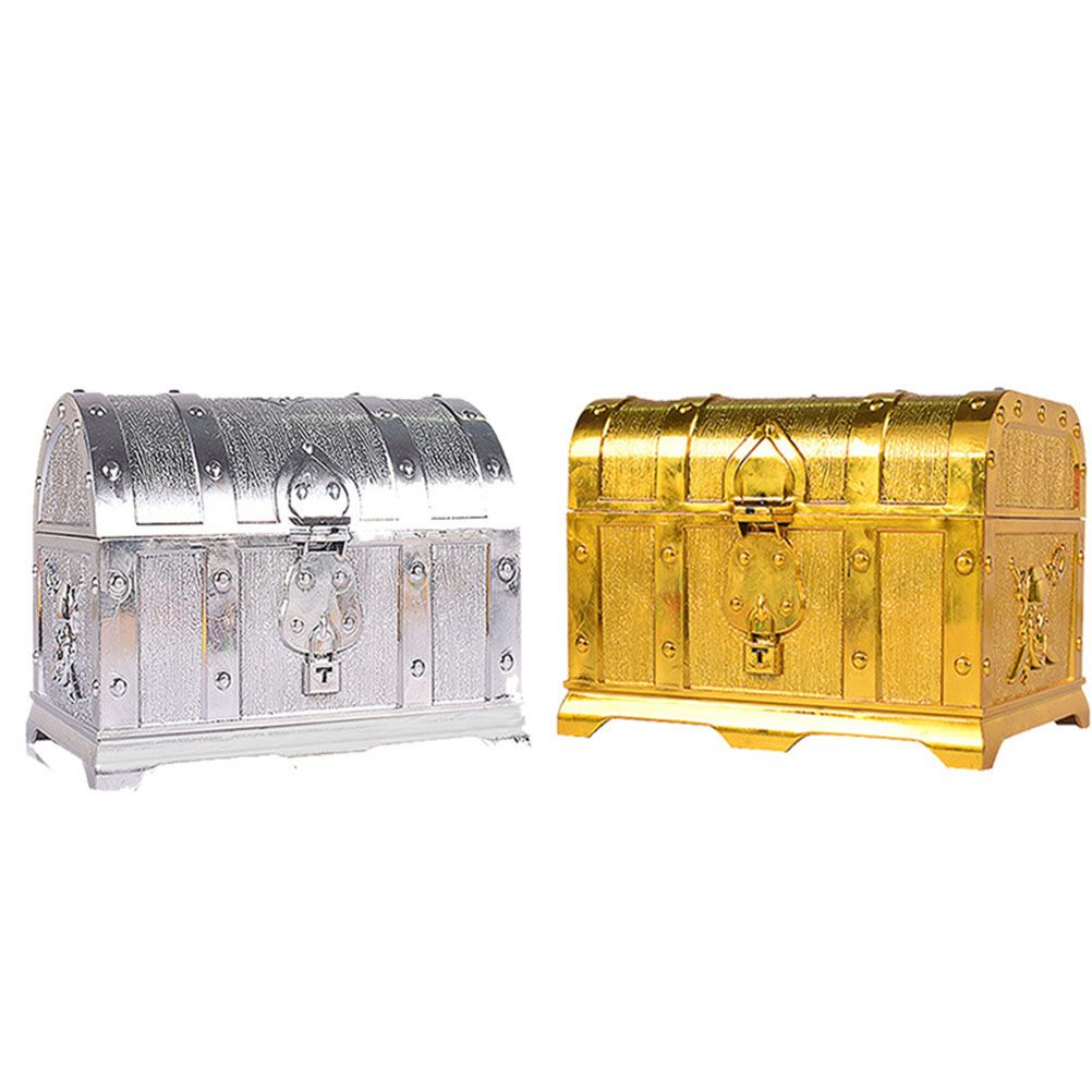 Plastic Pirate Treasure Box Jewelry Storage Box Organizer Makeup Gift Box Candy Box - Image 5