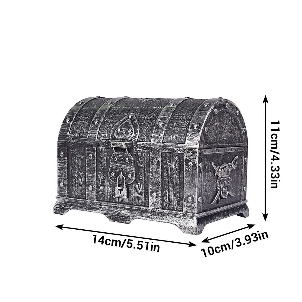 Plastic Pirate Treasure Box Jewelry Storage Box Organizer Makeup Gift Box Candy Box - Image 2