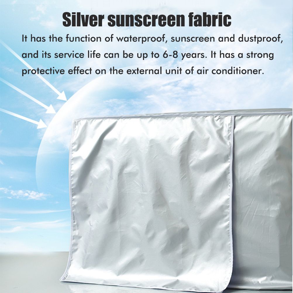 Air Conditioner Covers for Winter Outside Sunproof Dustproof Air Conditioner Cover for Freeze Protection Durable Water Resistant - Image 4