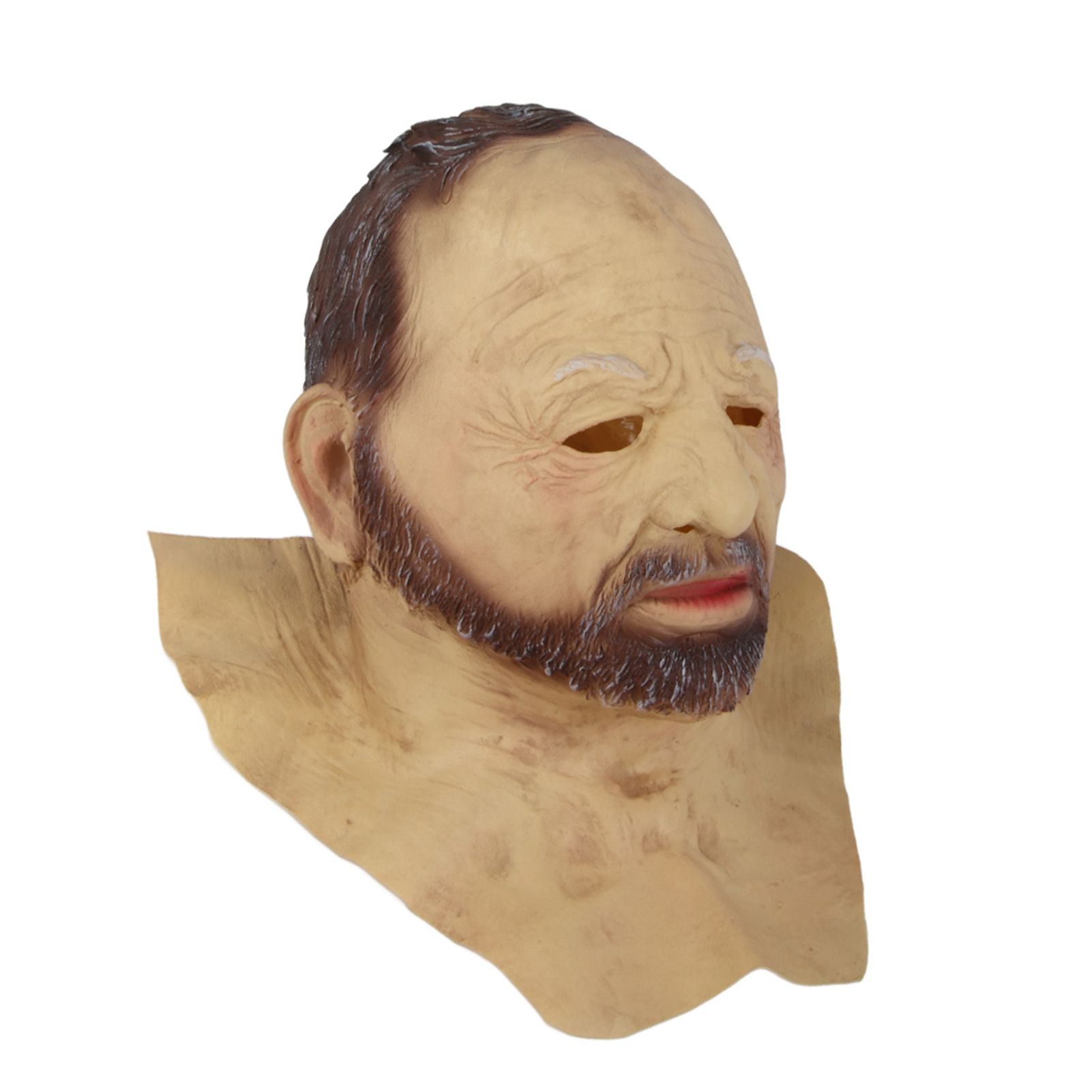 Halloween Latex Old Man Face Cover Halloween Fancy Dress Head for Masquerade Realistic Headgear - Image 2