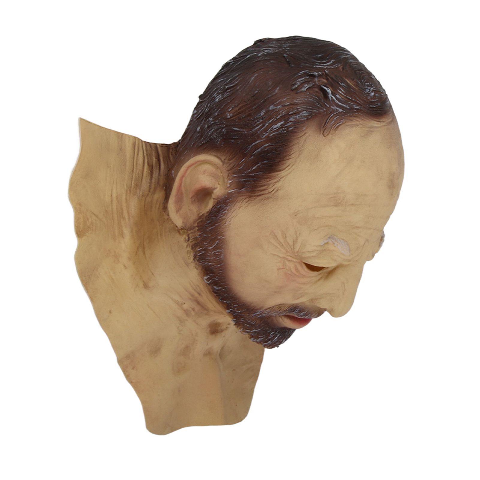 Halloween Latex Old Man Face Cover Halloween Fancy Dress Head for Masquerade Realistic Headgear - Image 3