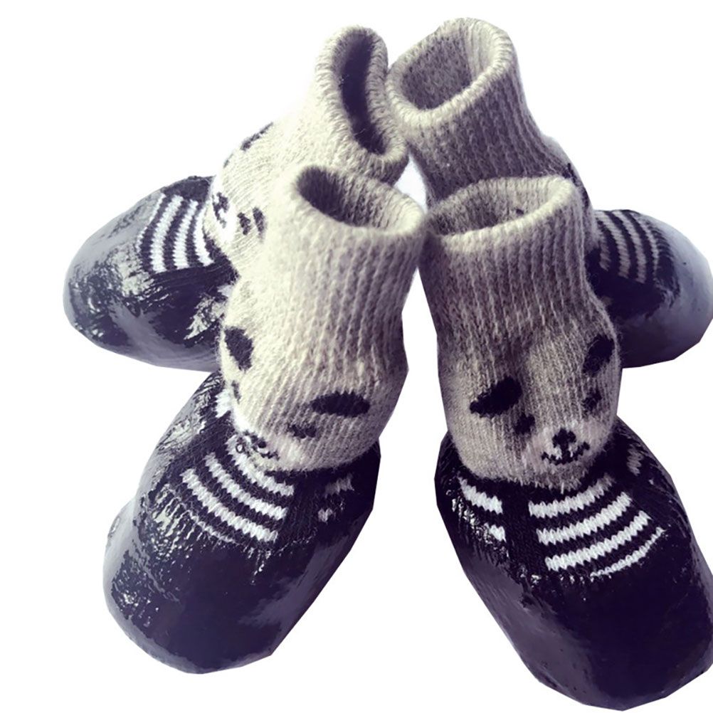 4PCS Pet Socks Anti Slip Waterproof Paw Protector Outdoor Sports Socks Shoes Boots Dogs Protective Paw Rain Snow Shoes - Image 2