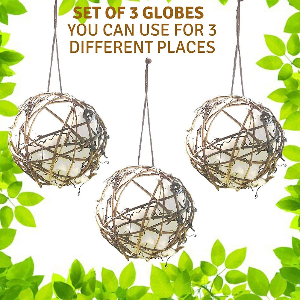 3Pcs 3 Inch Globe Hummingbird Nesters Bird Nesting Material Holder Cotton Balls Bird Nesting Material for Wild Birds Wrens Finches - Image 2