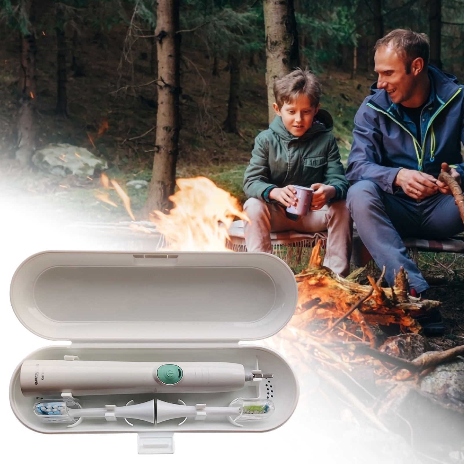 Portable Electric Toothbrush Heads Travel Case Protection Storage Box - Image 2