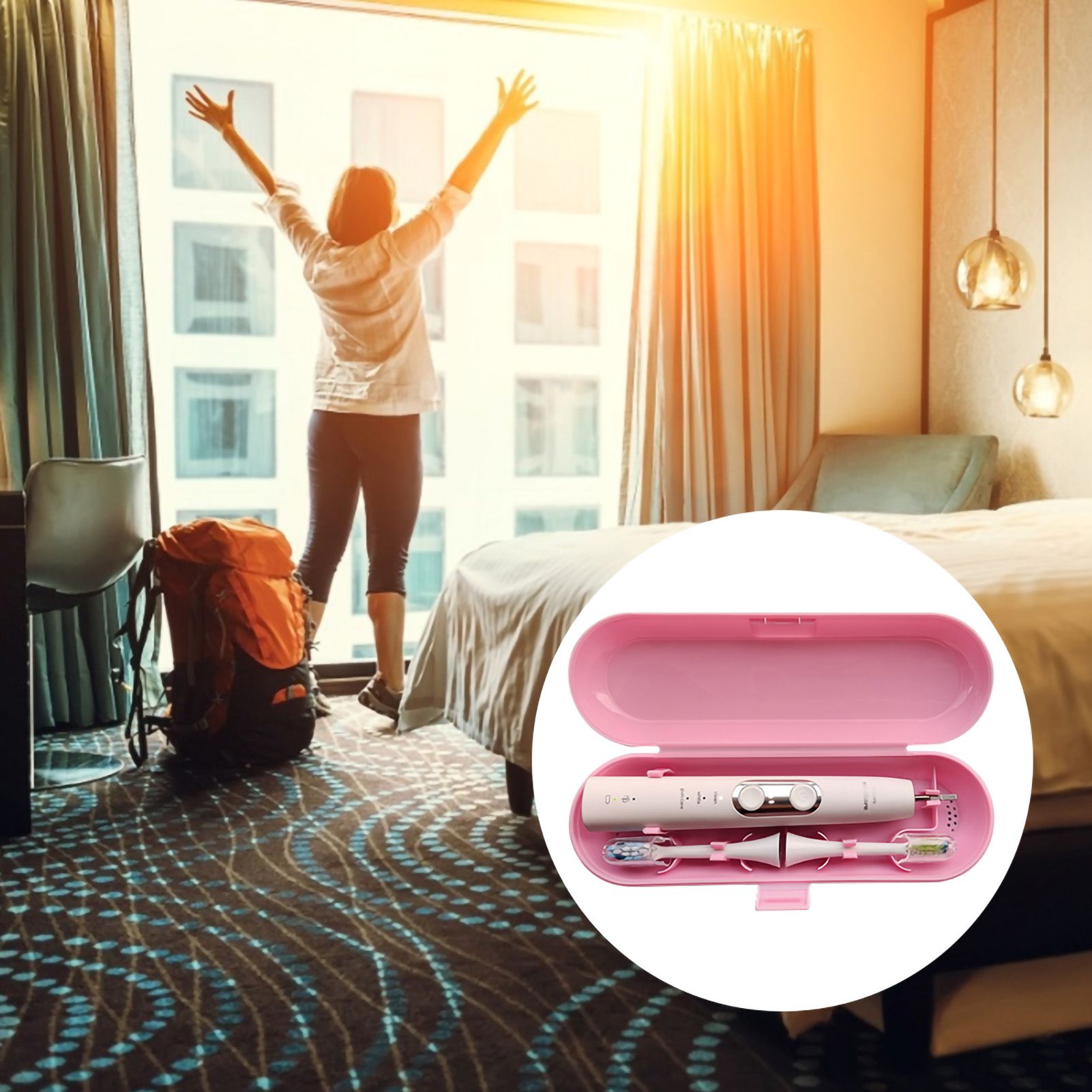 Portable Electric Toothbrush Heads Travel Case Protection Storage Box - Image 8