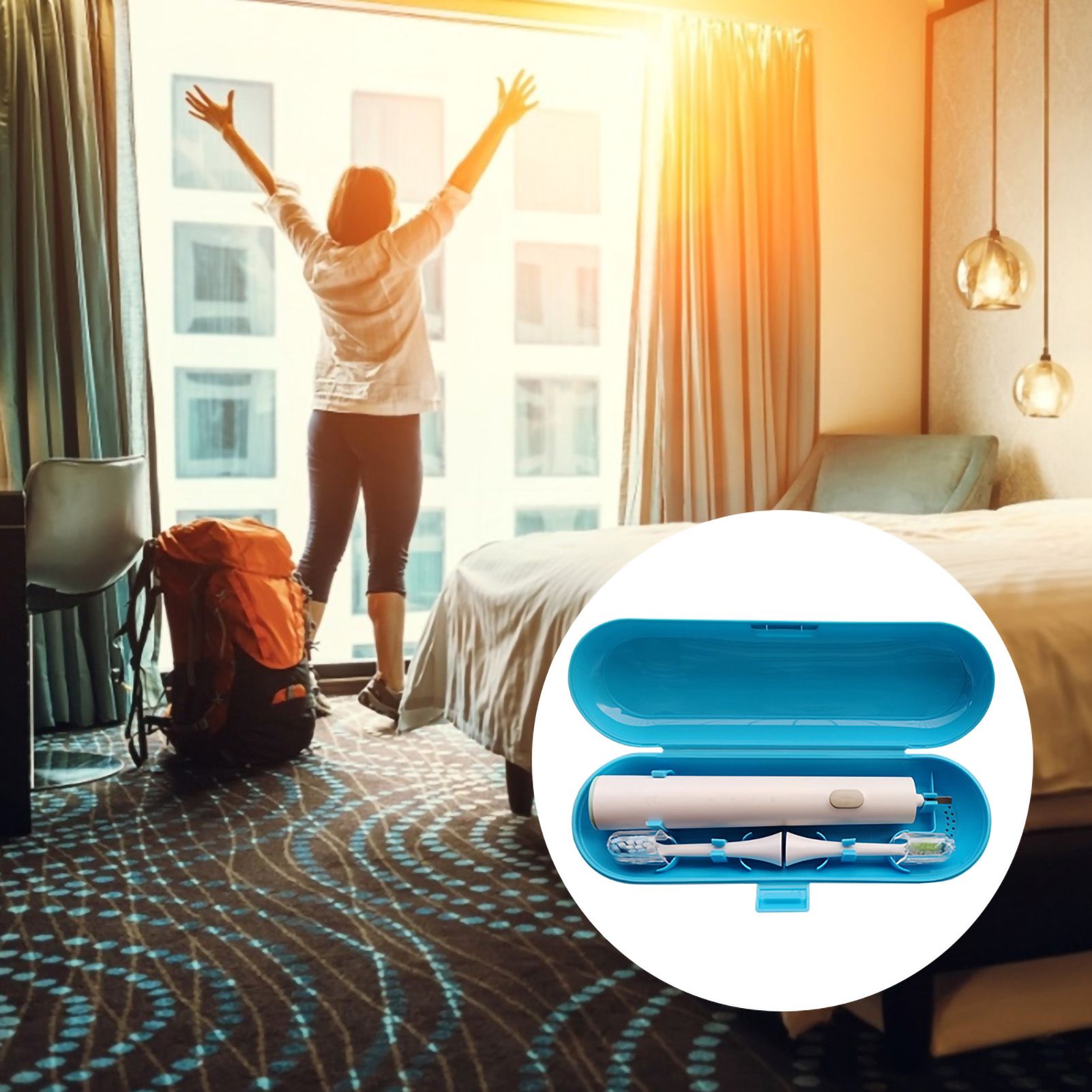 Portable Electric Toothbrush Heads Travel Case Protection Storage Box - Image 8