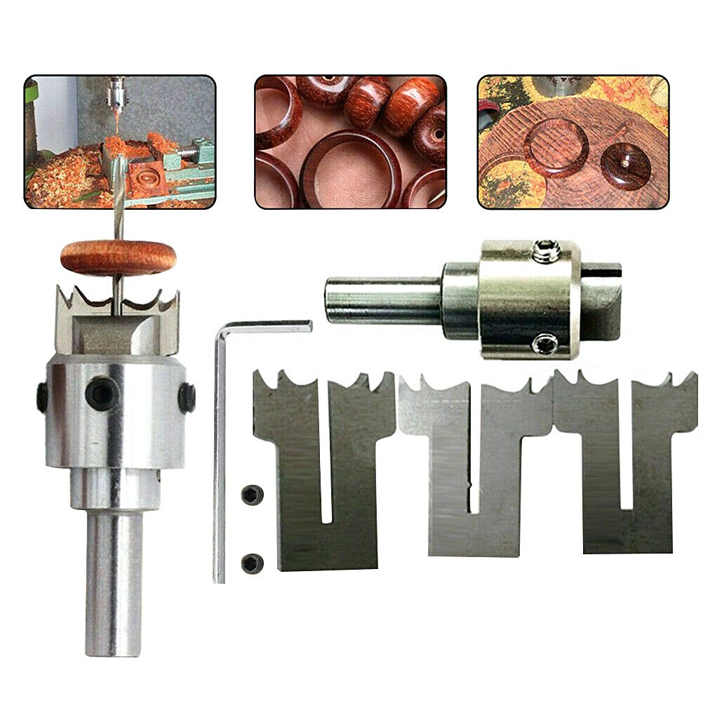 Wooden Thick Ring Maker Set Steel Wood Bead Drill Bit Household DIY Tools for Making Personalized Wooden Rings and Jewelry - Image 2